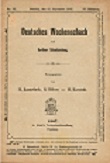 DEUTSCHES WOCHENSCHACH / 1907 vol 23, no 38
